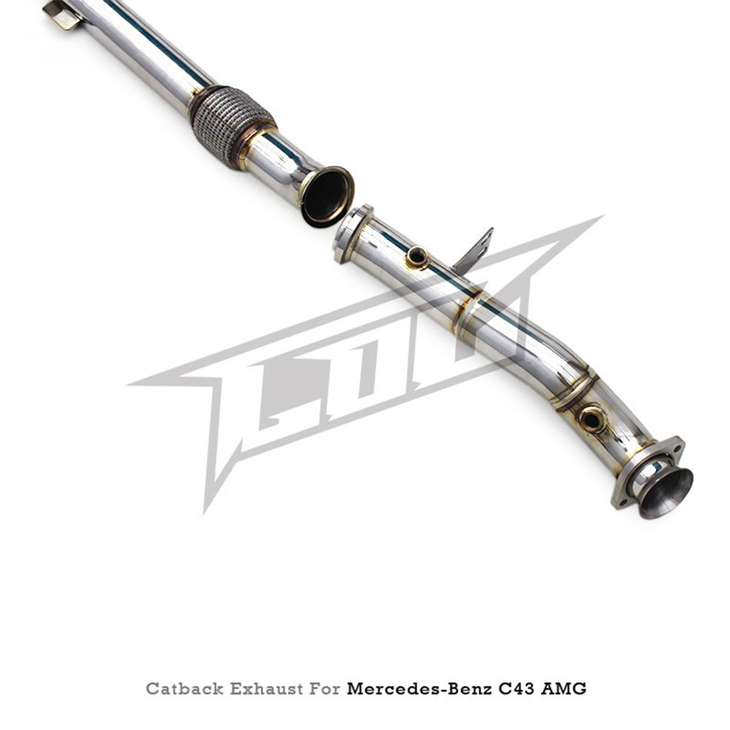 Stainless Steel Catback Exhaust System for Mercedes Benz AMG C43 3.0T