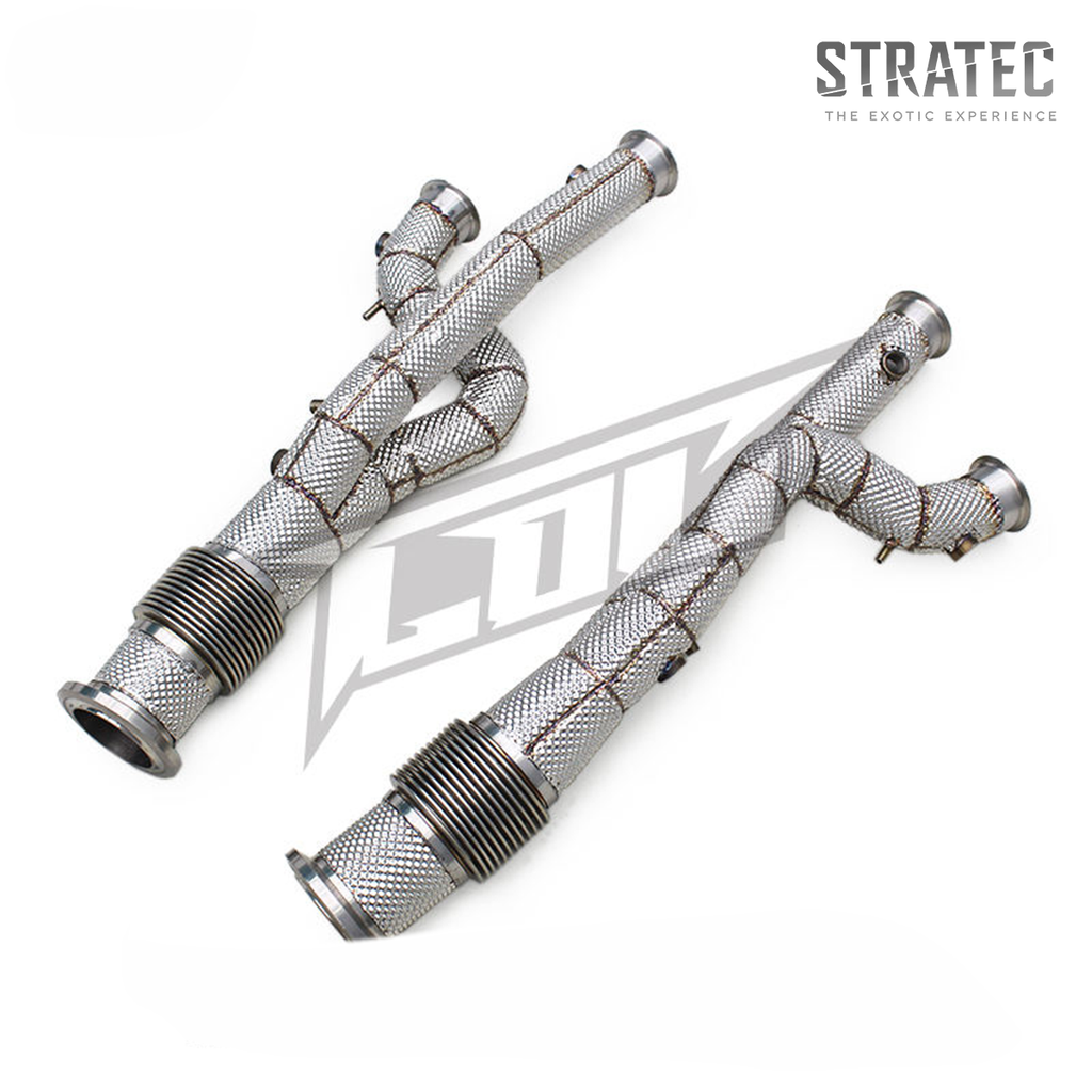 Straight Through Exhaust Downpipe System for Lamborghini Aventador SVJ Ultimae