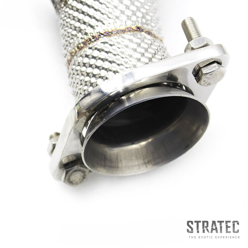 High‑Flow Catted Stainless Steel Downpipe for Jaguar F‑TYPE 3.0T