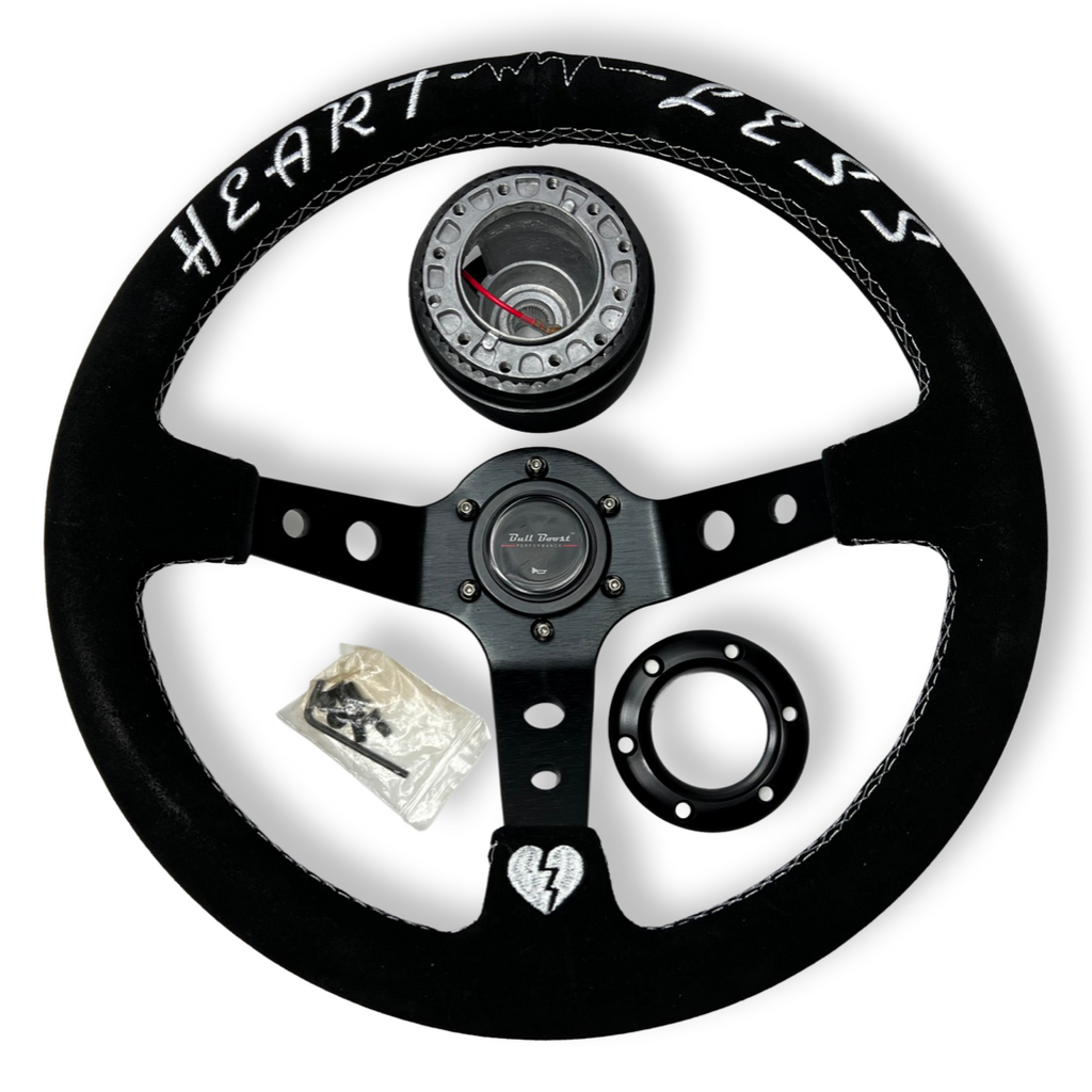 6-Bolt Racing Steering Wheel + Hub Adapter Boss Kit for Honda Acura Civic, Del Sol, Integra