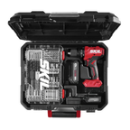 SKIL HD6280B-11 Brushless 20V Hammer Drill Kit, with 75-Pc. Drill & Drive Bit Set with Interlocking Case