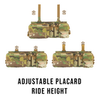 Haley Strategic Heavy Placard - Adjustable Cell Depth for Extended Mags & Radios w/ (4) MP2 Inserts