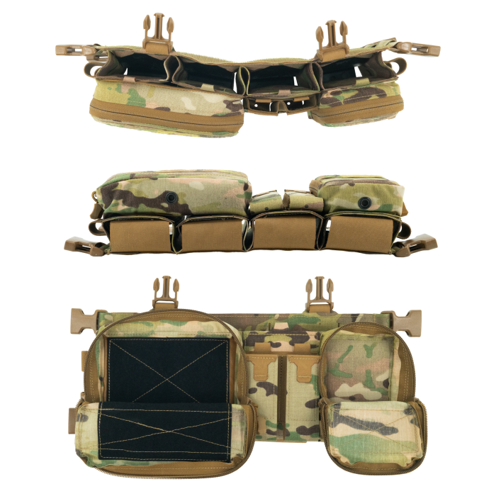 Haley Strategic Heavy Placard - Adjustable Cell Depth for Extended Mags & Radios w/ (4) MP2 Inserts