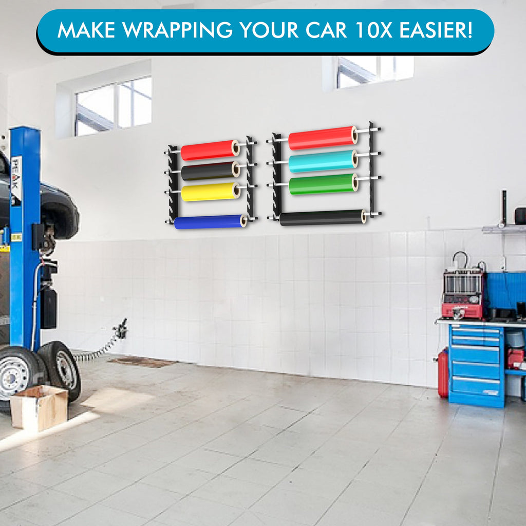 Car Vinyl Wrap Wrapping Sheet Sticker Decal Wall Rack/Holder Brown Shipping Paper Dispenser - 156cm