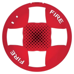 Kidde Ceiling Cover Red Fire Marking Audio Visual Alert System for Enhanced Safety