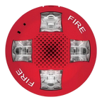 Kidde Ceiling Horn Strobe 15-115cd Red Fire Alarm for Commercial Safety
