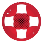 Kidde Genesis Red Ceiling Speaker Strobe Cover UL/FM Approved for Enhanced Fire Safety