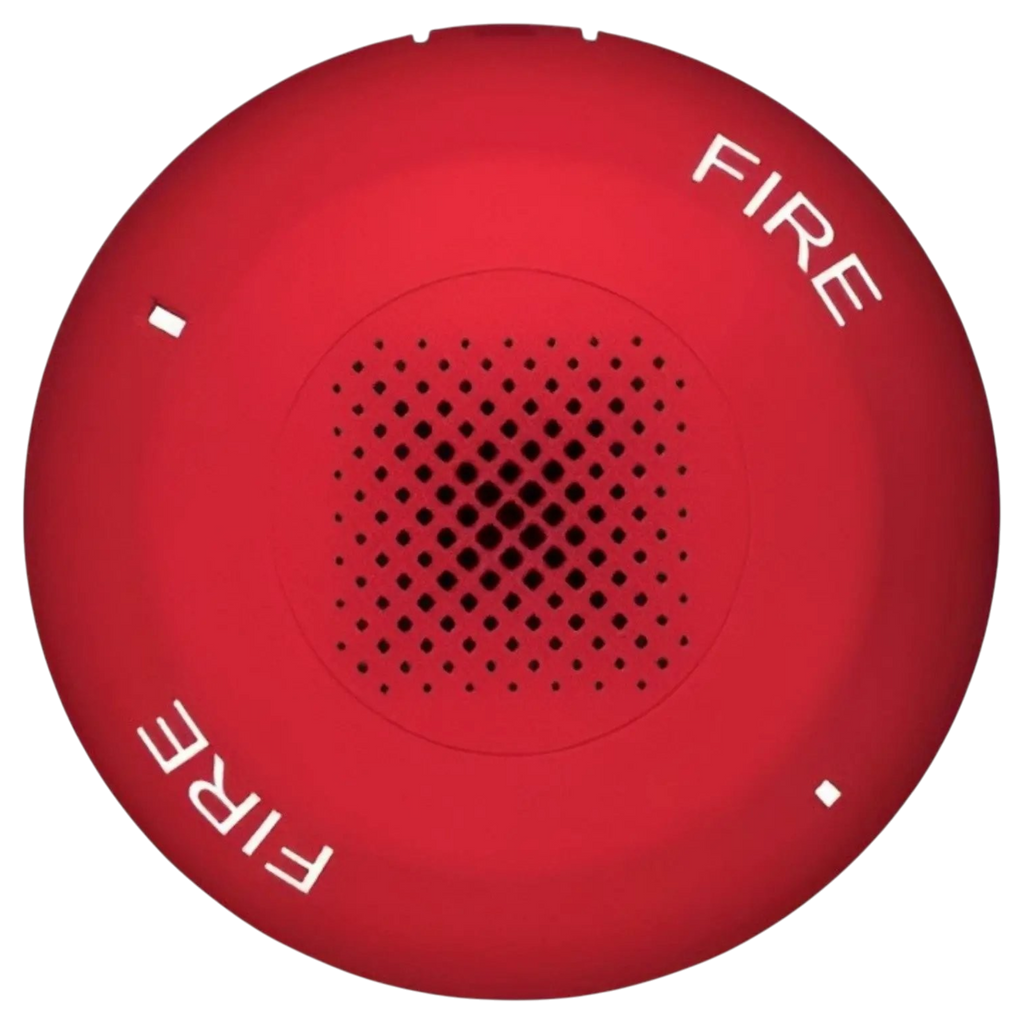 Kidde Genesis Red Fire Ceiling Speaker Clear Emergency Alerts for Safety