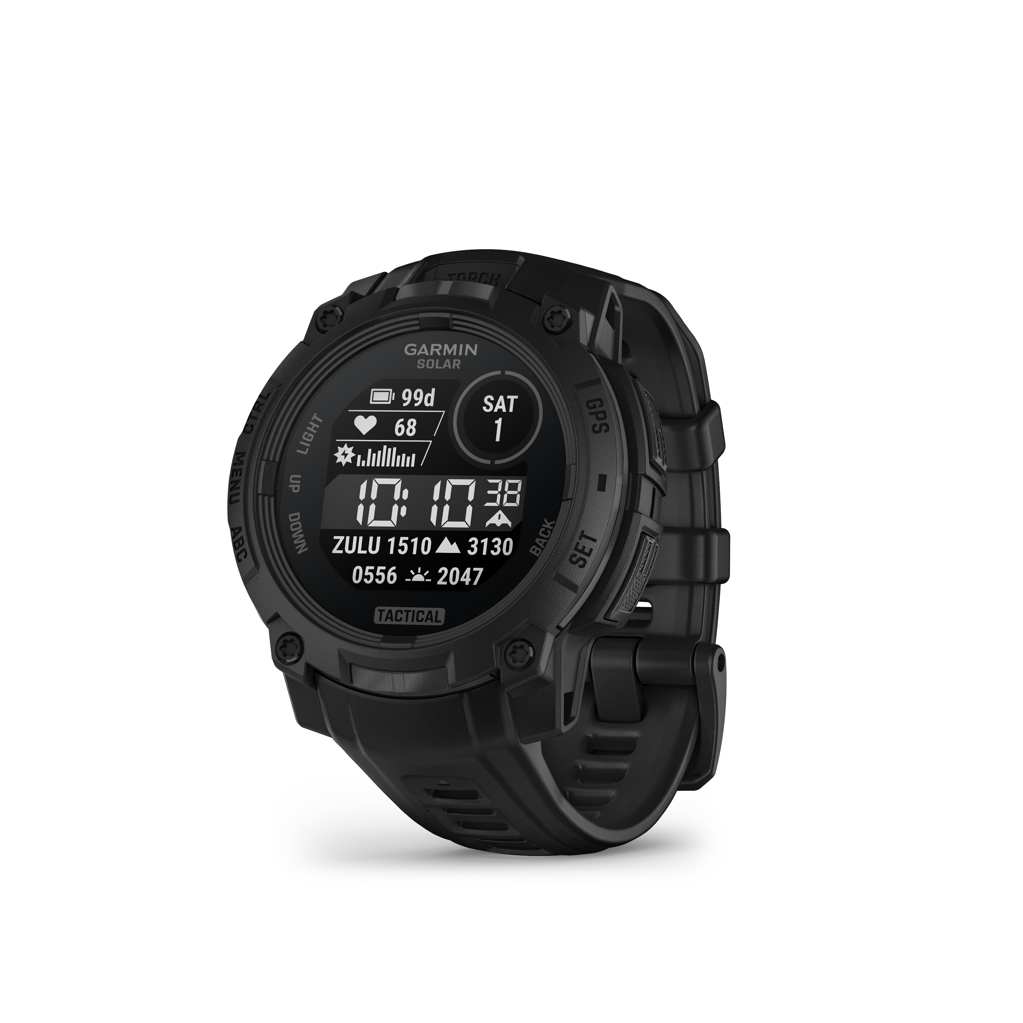 Garmin Instinct 3 Tactical - Tough Smartwatch w/ Solar Charging & 10 ATM Waterproof