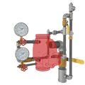 Vert to Horizontal Mount Adapter for Fire Protection Systems