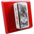 Kidde 15/75 cd Re-entrant Speaker Strobe 25V White Wall Mount for Commercial Fire Safety