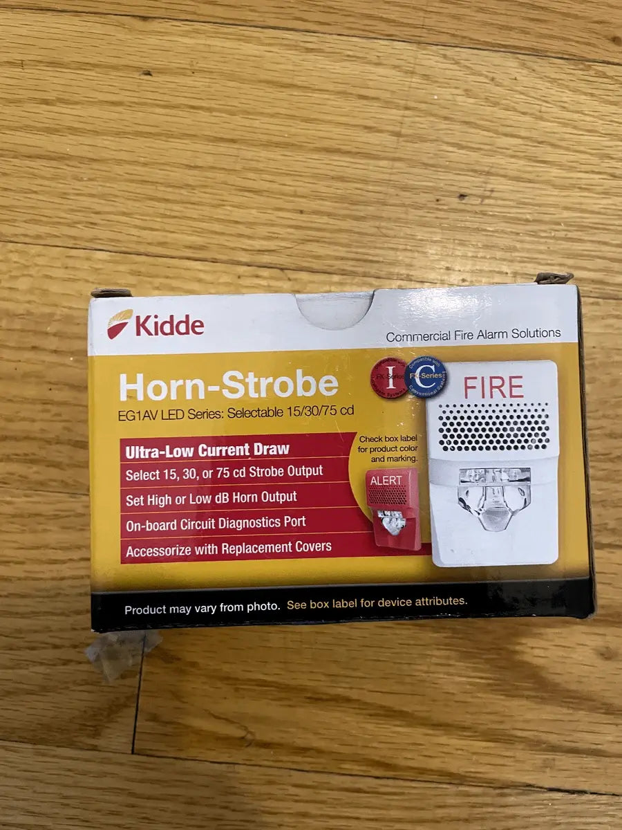 Kidde Compact Wall Cover Red Alert Visual for Fire Safety