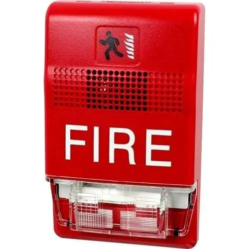 Kidde Fire Alarm Chime Strobe 24VDC Wall Mount UL/FM Approved Safety System for Commercial Use