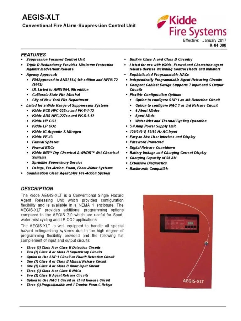 Kidde Fire Protection Enclosure for 2 Modules UL/FM Approved Secure Housing