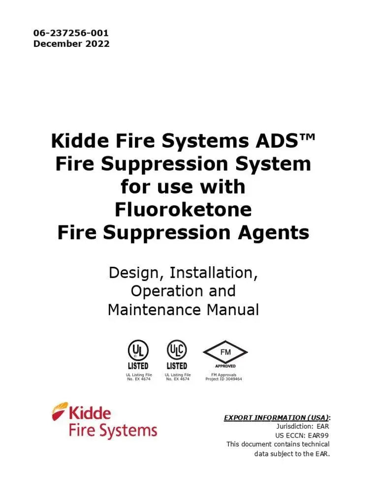 Kidde Fire Protection System UL/FM Approved IP66 for Contractors