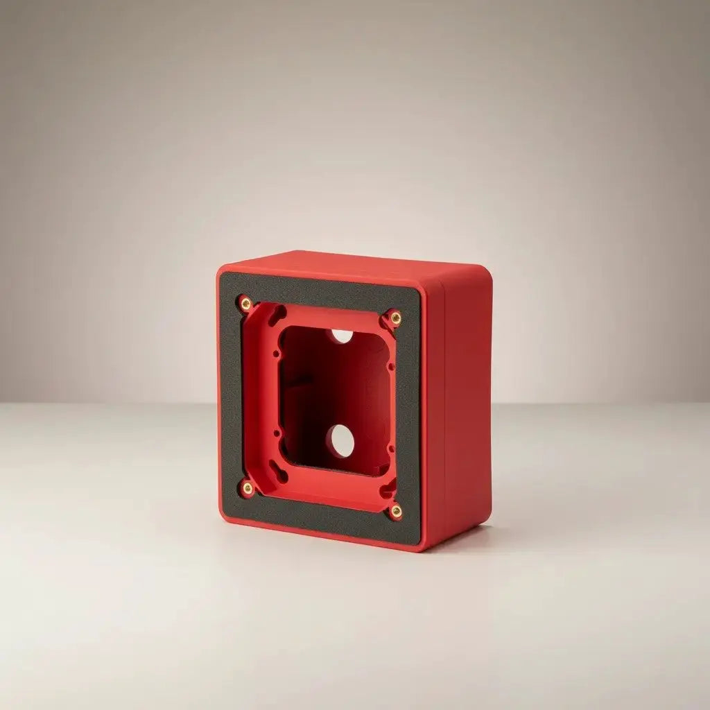 Kidde Flush Surface Mount Adapter Red for Fire Safety Systems