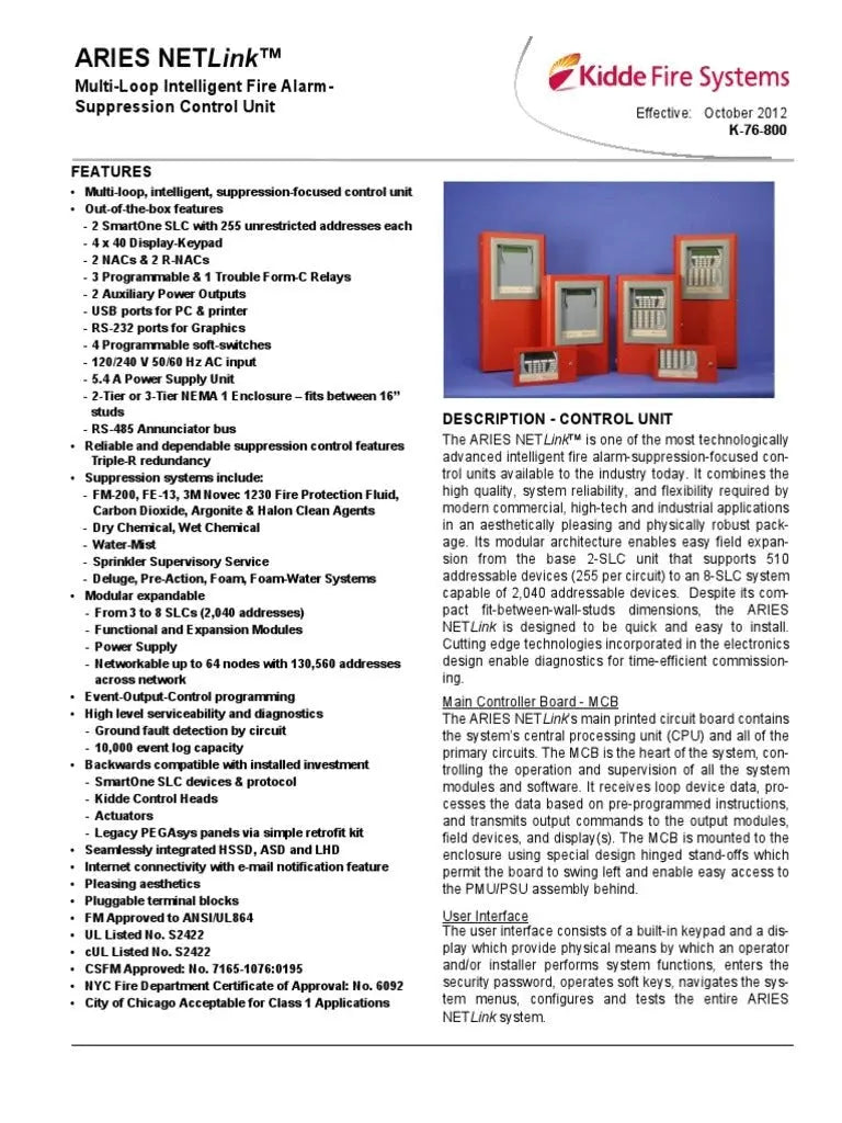 Kidde System Event Printer Reliable Fire Safety Tracking Device