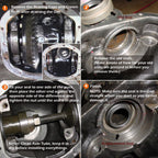 Front Inner Axle Side Seal Installation Tool & MG21103 Front Axle Tube Seal for Dana 30/44/60 Front differentials Fits Jeep Wrangle, Ford, Dodge, Volve and more.