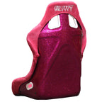 Pink Bull Boost Adjustable Racing Lowered Heartbreak Bucket Seat with Slider Rails