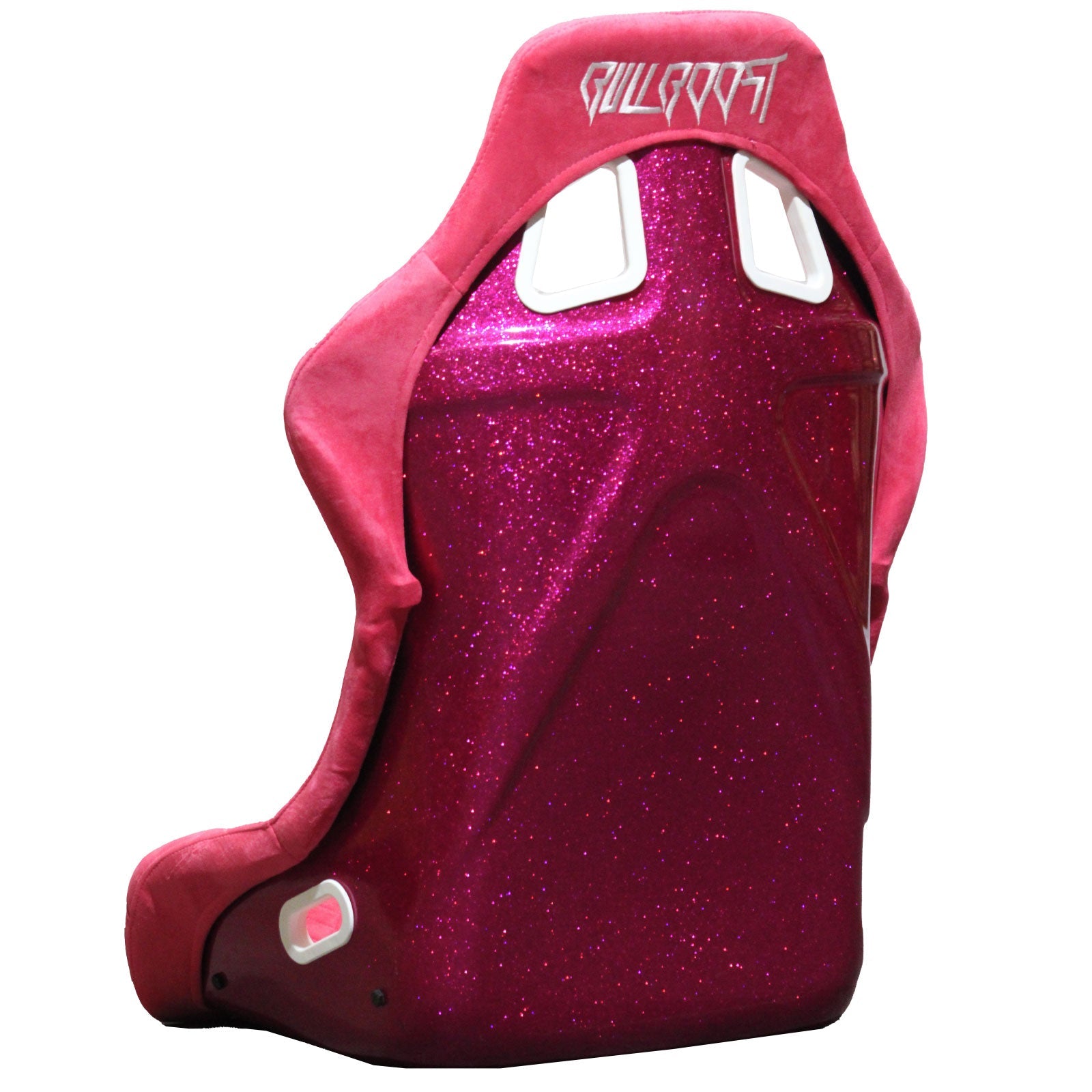 Pink Bull Boost Adjustable Racing Lowered Heartbreak Bucket Seat with Slider Rails