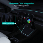 Laser-Carved Ambient Light for Model Y Juniper / YL Wireless Charging Port | TESERY