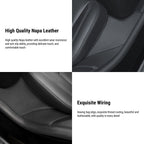Leather Rear Door Sill Protector for Tesla Model Y 2020-2025.03