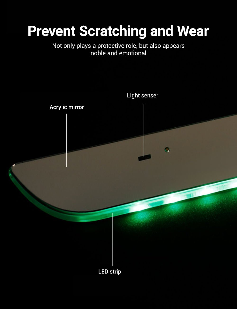 LED Colorful Lights Illuminated Door Sills for Tesla Model Y/3/S/X
