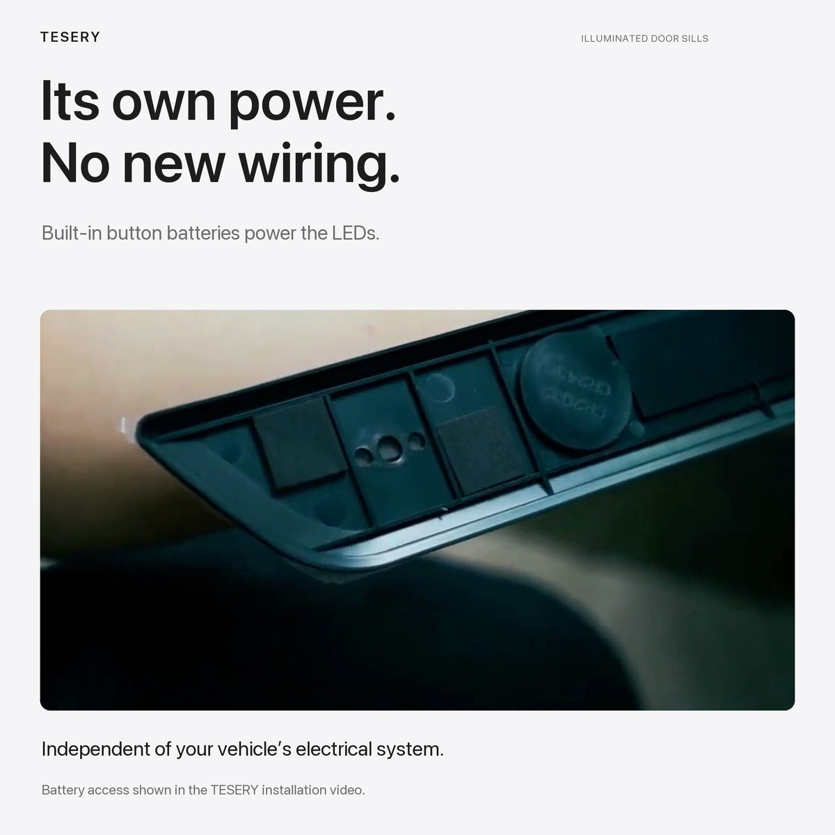 LED illuminated Welcome Pedal Door Sill Protector for Model Y / 3 | TESERY