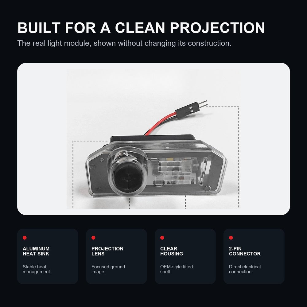 License Plate Projection Lights for Model 3 Highland/Model Y