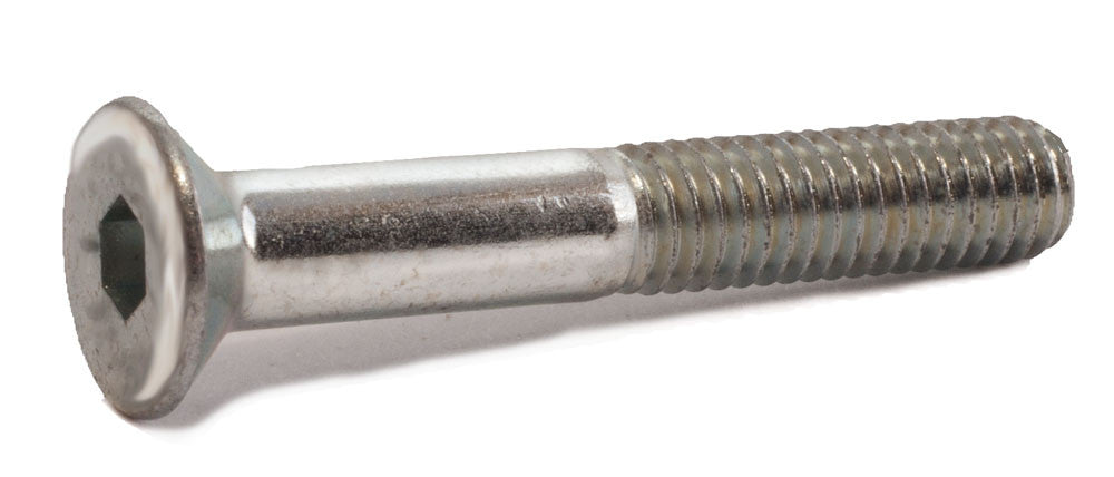 M10-1.50 x 12 Flat Socket Cap Screw 12.9 DIN 7991 Zinc Plated