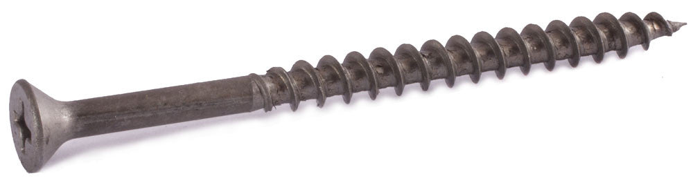 8 x 2 Phillips Flat Particle Board Screw Plain & Lubed - Carton (3,500)