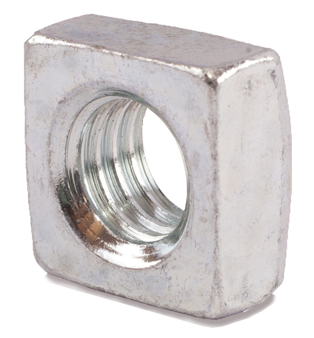 1-8 Grade 2 Square Nut Zinc Plated