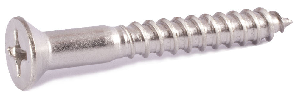 14 x 2 Phillips Flat Wood Screw 18-8 SS