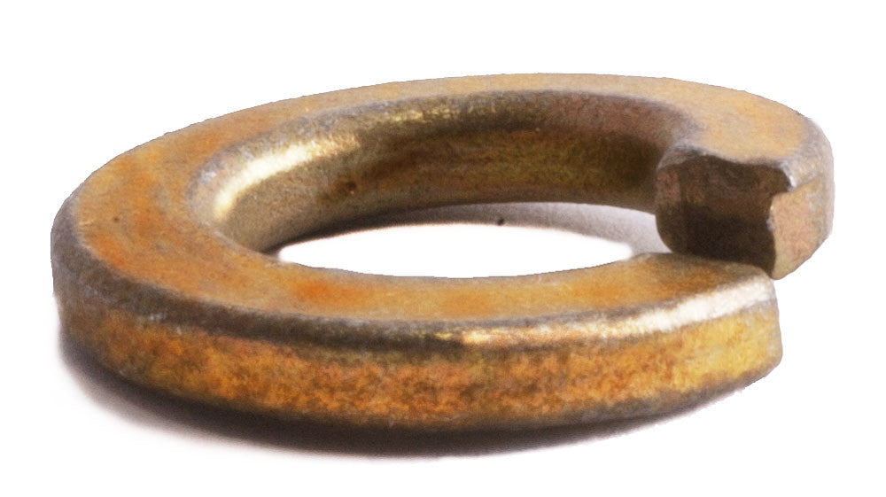 3/8 Grade 8 Split Lockwasher Yellow Zinc Plated