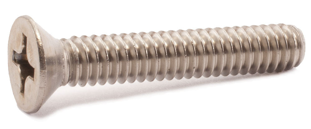 12-24 x 5/8 Phillips Flat Machine Screw 18-8 SS