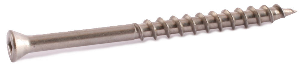 7 x 1 5/8 Simpson Trim-Head Wood Decking Screws - Square Drive 305 SS - Deck Pack (350)