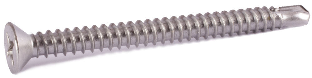 14-14 x 2 Phillips Flat Self Drill Screw 410 SS