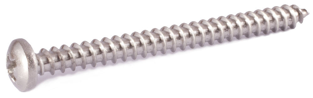 6 x 1/4 Phillips Pan Sheet Metal Screw 18-8 (A2) Stainless Steel