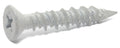 3/16 x 1 1/4 Phillips Flat TITEN® Concrete Screw White - Box (100)
