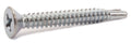 10-16 x 3/4 Phillips Flat Self Drill Screw Zinc Plated