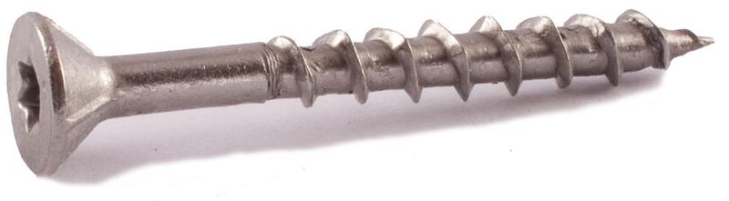 #8 x 3 Simpson Flat-Head Deck-Drive™ DWP Wood Screws 305 Stainless Steel (T20) - Box (1 lb. - 82)