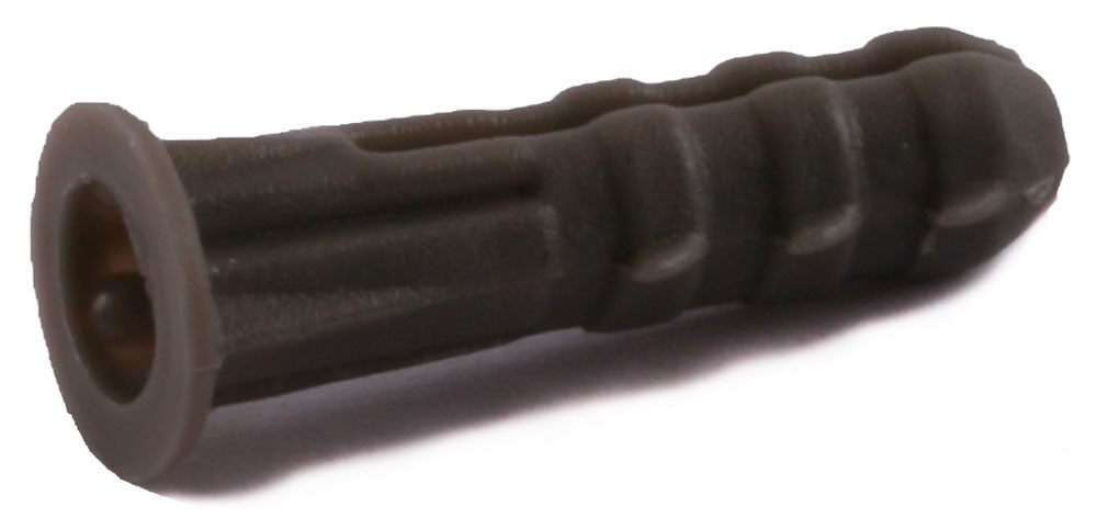 8-10-12 x 1 Ribbed Plastic Anchor Nylon Gray