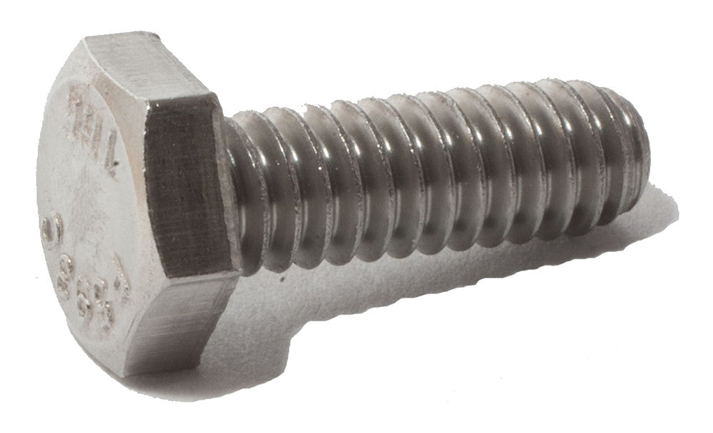 10-32 x 3/4 Hex Head Machine Screw 18-8 Stainless Steel
