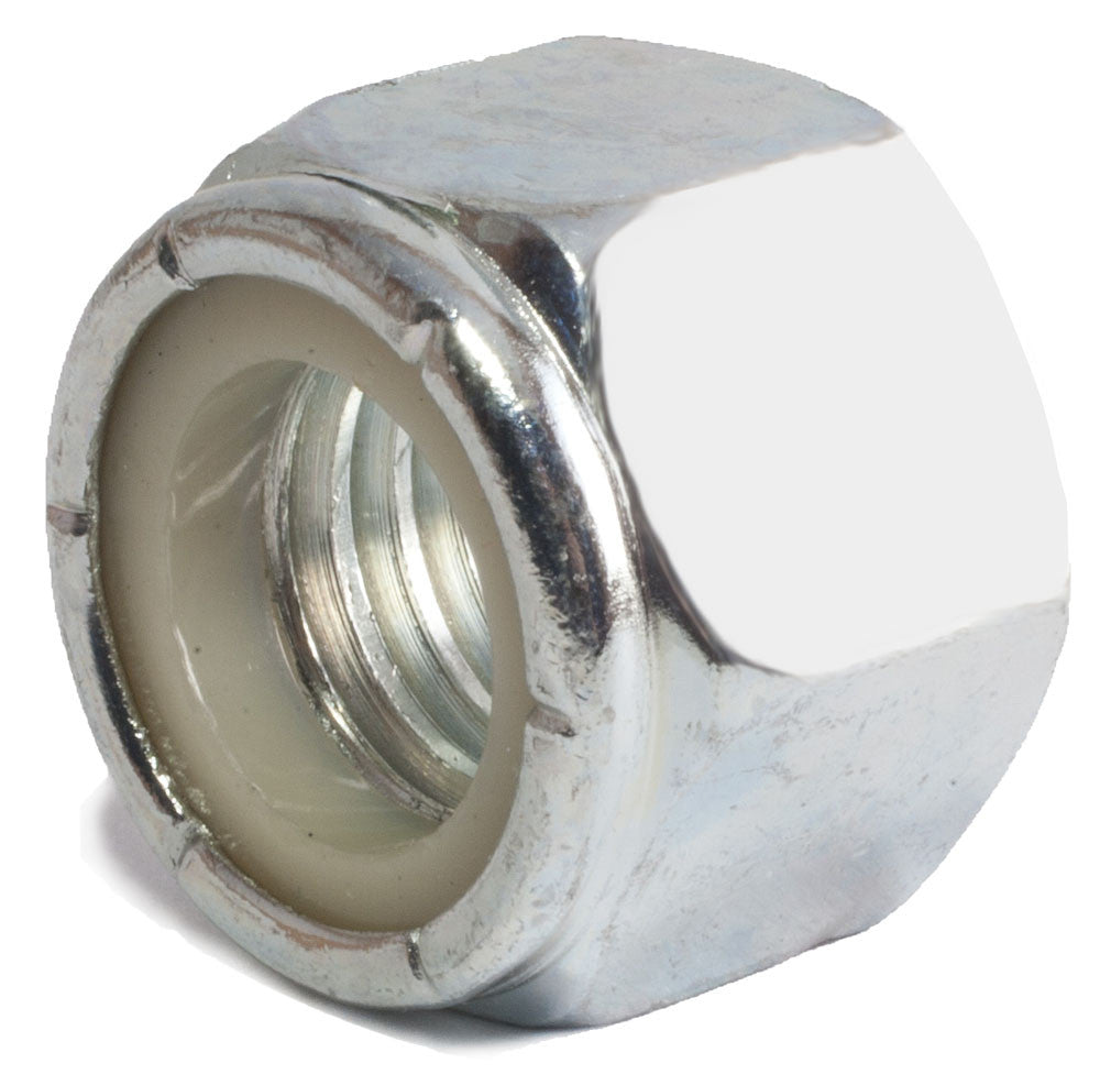 10-32 Nylon Insert Locknut Zinc Plated