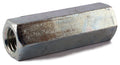3/8-16 x 1/2 x 1 1/8 A563 Grade A Hex Coupling Nut ZInc Plated