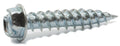 8 x 1 1/2 Slotted Hex Washer Self Piercing Screw Zinc Plated