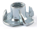 5/16-18 x 3/8 Tee Nut 4 Prong Zinc Plated