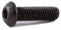 M6-1.00 x 25  Button Socket Cap Screw 12.9 Alloy ISO 7380 Black Oxide - Metric