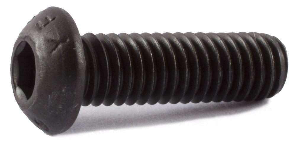 M5-0.80 x 30  Button Socket Cap Screw 12.9 Alloy ISO 7380 Black Oxide - Metric