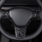 Model 3 / Y Steering Wheel Patch - Carbon Fiber Interior Mods
